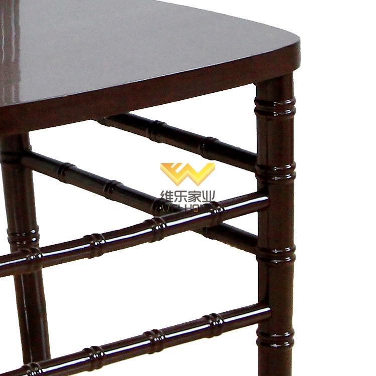 Wooden Dark Brown Stacking Chiavari Chair